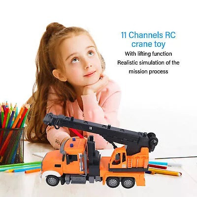RC Crane Truck Toy 11 Channels Remote Control Construction Tractor Toy Gift ♡ • $89.09