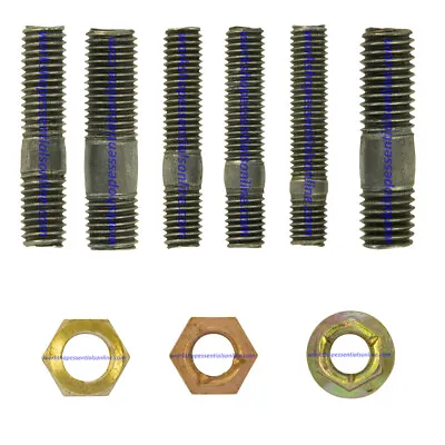 £2.10 • Buy Exhaust Manifold Studs Metric M8 & M10 Brass/Copper Flashed/BZP Steel Nuts