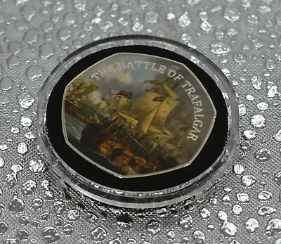 £9.49 • Buy ADMIRAL HORATIO NELSON & THE BATTLE OF TRAFALGAR Silver Commemorative In Capsule