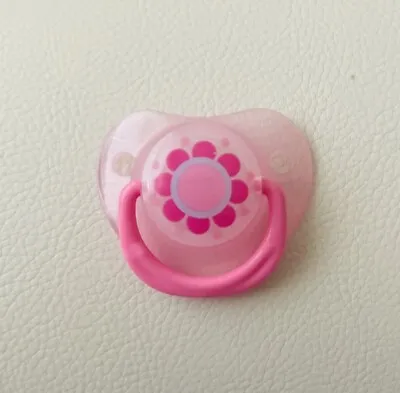 Magnetic Dummy / Soother / Pacifier For Reborn Doll ~ PINK FLOWER (B) • £5.49