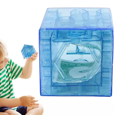 Money Maze Puzzle Box Money Holder Puzzle For Kids And Adults Birthday (Blue) • $8.46