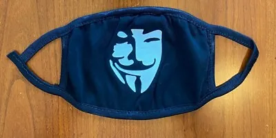 Guy Fawkes V For Vendetta Face Mask GLOW IN THE DARK  Reusable  Cotton • $8.99