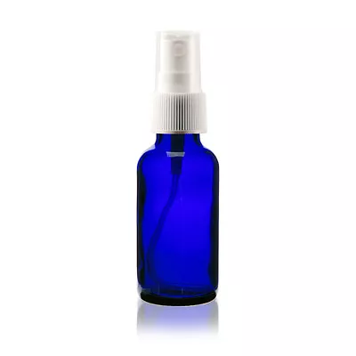 2oz Cobalt Blue Glass Bottle With White Mist Sprayer - Choose Your Quantity • $8.99