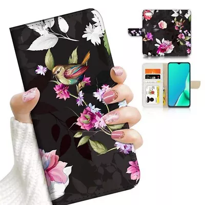 $12.99 • Buy ( For IPhone 6 / 6S ) Wallet Flip Case Cover AJ24190 Flower Bird