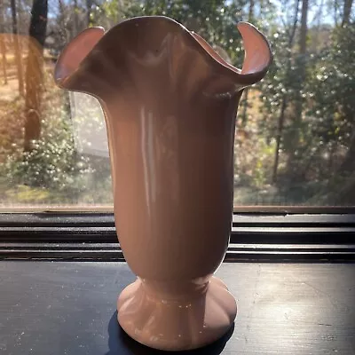 Beautiful Vintage Pink McCoy Vase Planter Scalloped Edges • $24