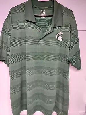 Proedge PE Men's 2XL/2TG 50/52 Green Michigan State Spartans Golf Polo • $19