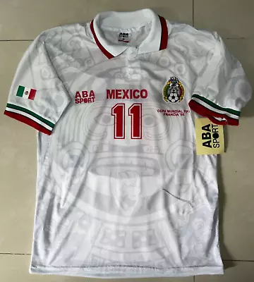 MEXICO 1998 Blanco  Size M   AUTHENTIC SHIRT ABA SPORT • $185