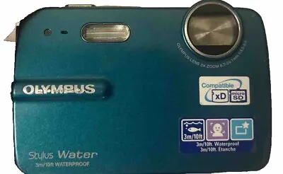 Olympus Stylus Water 550WP 10MP Digital Camera W/3x Zoom Green • $15.99