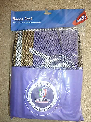 Fremantle Dockers Beach Pack Frisbee Ball Straw Mat Bagdvd BRAND NEW AFL! • $25