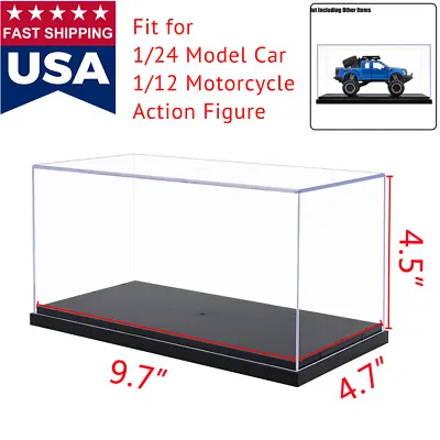 US Clear Acrylic Plastic Display Box Case Protection Toys Dustproof Big Size 10  • $16.99