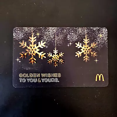 McDonalds Golden Wishes Snowflakes #6131 2017 NEW COLLECTIBLE GIFT CARD $0 • $2.77