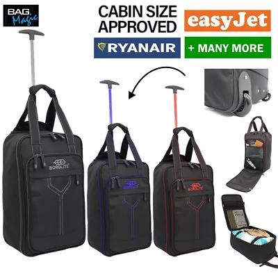 RyanAir Cabin Approved Holdall On Wheels EasyJet 20L Luggage Bag 40x20x25cm • £22.99