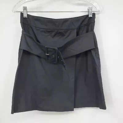 Love Moschino Black Buckle Front Women's Mini Skirt Size 4 • $46