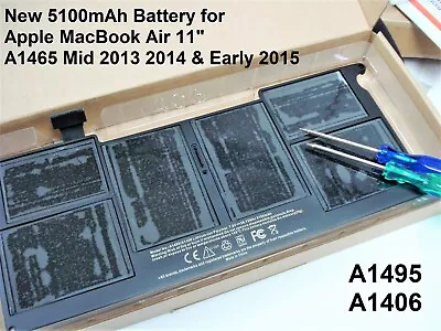 A1495 A1406 Battery For APPLE MacBook Air 11  A1465 Mid 2013 2014 & Early 2015 • $29.75