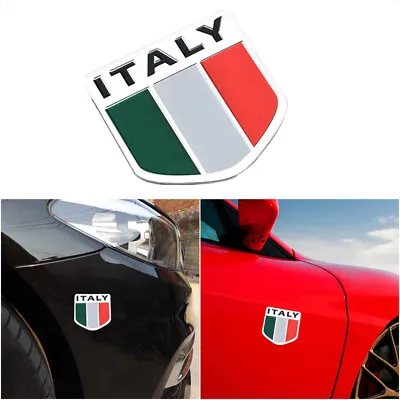 3D Italy Flag Italian Logo Car Stickers Emblem Metal Badge Decal Car Accessories • $1.42