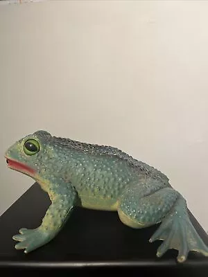 Vintage Large Motion Sensor Croaking Garden Frog Toad Reptile • $25