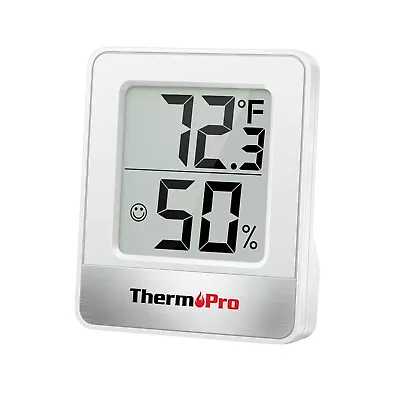 $11.99 • Buy ThermoPro Digital Hygrometer Indoor Thermometer Humidity Meter Room TP49 White