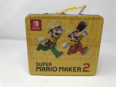 Super Mario Maker 2 Tin Lunch Box Only! No Game! Nintendo Switch Target Promo • $25.44