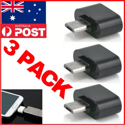 3PCS Micro USB Male To USB Female OTG Cable Adapter  Android Phone Tablet • $5.95
