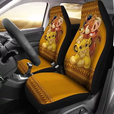 The Lion King Cartoon Movie Simba Nala And Pumbaa Vintage Car Seat Covers • $49.48