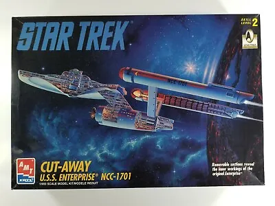 AMT ERTL 1/650 Cut Away Star Trek USS Enterprise NCC-1701 Model Kit Open Box • $40