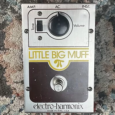 1978 Electro Harmonix Little Big Muff Pi Vintage Op Amp Fuzz Effect Pedal! G118 • $249.99