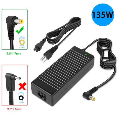 135W AC Adapter Charger For Acer Aspire ADP-135KB T PA-1131-05 5.5mm*1.7mm Tip • $21.99