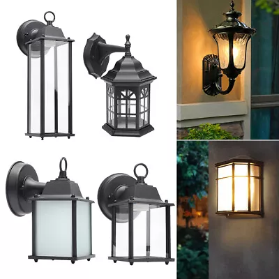 Outdoor Patio Wall Lantern LED Light Balcony Porch Villa Home Sconce Garden Lamp • £15.94