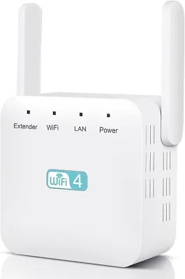 WiFi Signal Booster 300Mbps Extender Range Repeater UK Plug Internet Amplifier • £7.39