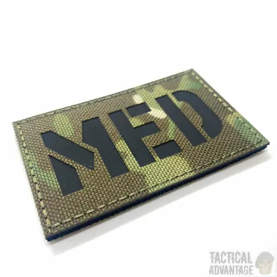 Multicam Camo Medic Med Patch Hook And Loop 8x5cm First Aid Army Airsoft Badge • £4.95