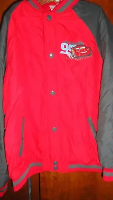 Size 9/10 Large Lightning McQueen & Cars Baseball Jacket NWT Disney Store • $28.90