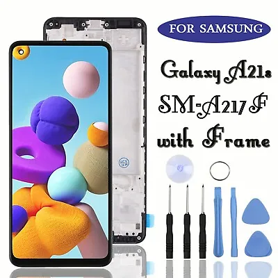 For Samsung Galaxy A21S SM-A217F LCD Replacement Touch Screen Digitizer + Frame • £13.66