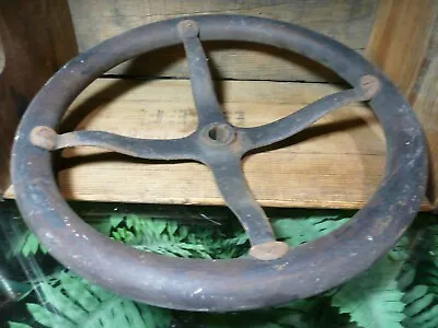 Antique MODEL T STEERING WHEEL With Double Keyed Steel Spider. • $129