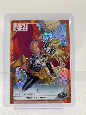 Mighty Thor 2022 Upper Deck Marvel Platinum Orange Checkers /33 Q1816 • $38