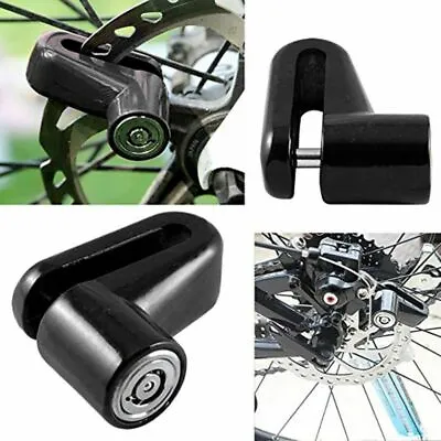 Motorcycle Bicycle Scooter Bike Safety Anti-theft Disk Disc Brake Rotor Lock BK • $5.99