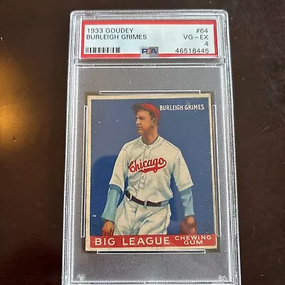 1933 Goudey # 64 Jim Bottomly PSA 4 VG-EX Chicago Cubs HOF ￼ • $58