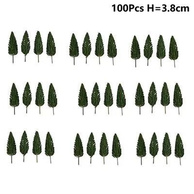 100pcs Model Trees 38mm Model Pine Trees N Scale/Train Railroad Landscape Layout • $9.98