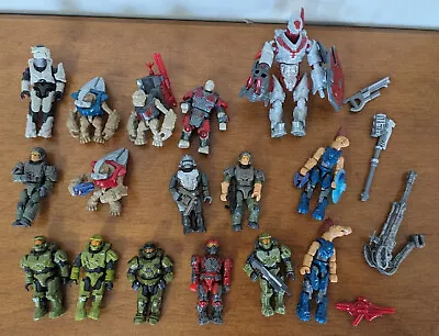 Mega Construx / Bloks HALO Figures Lot Of 16 - Master Chief +++ • $36.46