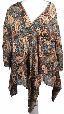 Essentials By Milano Women’s Multicolor Blouse Long Sleeve Size XL • $8.04