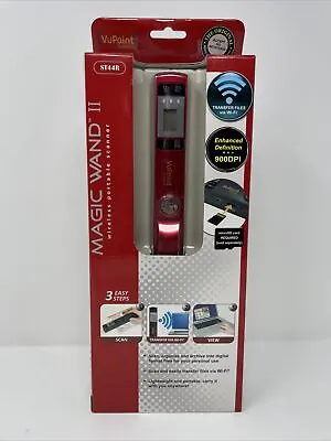 VuPoint Scanner Magic Wand II Wireless Portable Scanner ST44R (PDS-WFST44R-VP) • $22.95