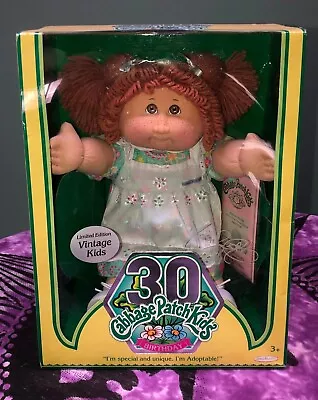 FREE SHIPPING Rare HTF NIB 30th Anniversary Freckle Salmon Redhead Cabbage Patch • $500