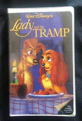 Lady And The Tramp Disney VHS Black Diamond Classic RARE • $299