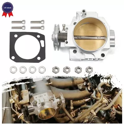 For K20 K20A2 Engine Silver Intake Manifold Throttle Body Plate Assembly 70mm US • $65.95