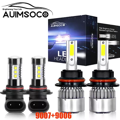 For Dodge Ram 1500 2002-2005 Combo 4x Upgrade LED Headlight+Fog Light Bulb 6000K • $35.99