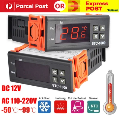 $12.25 • Buy STC-1000 Digital Temperature Controller Thermostat Heat & Cool Thermoregulator