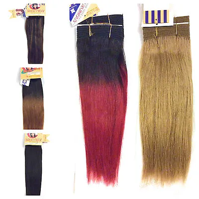100% HUMAN HAIR - Made By MILKYWAY 10 And 12 Inch YAKI WEAVES • £14.99