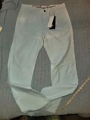 Murphy & Nye Garment Dyed Cloud Blue Canvas  Cargo Pant Mens Trousers 32 Long  • £19.50
