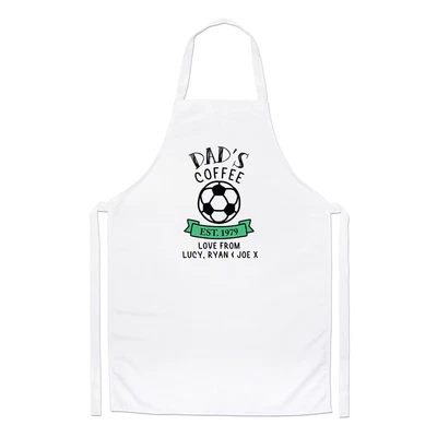 £13.99 • Buy Personalised Football Coffee Chefs Apron Dad Grandad Fathers Day Cooking