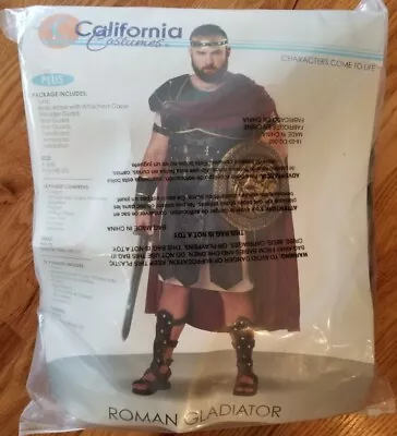 Brand New! CALIFORNIA COSTUMES Roman Gladiator COSTUME (PLUS SIZE ADULT 48-52) • $65