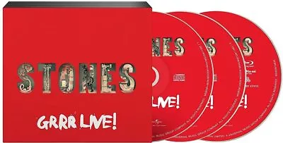 The Rolling Stones GRRR Live 3xDiscs 2xCD + Blu-ray Box Set New • $54.95